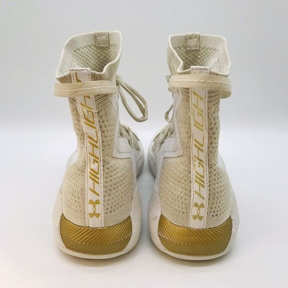 Under Armour Highlight Ace 2.0 Volleyball Shoes size 11 White & Gold Lightweight - Picture 7 of 12